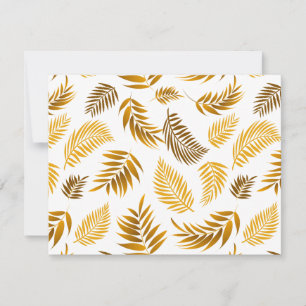 Carte De Correspondance Motif Feuille tropical 22