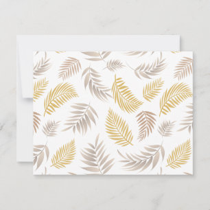Carte De Correspondance Motif Feuille tropical 7