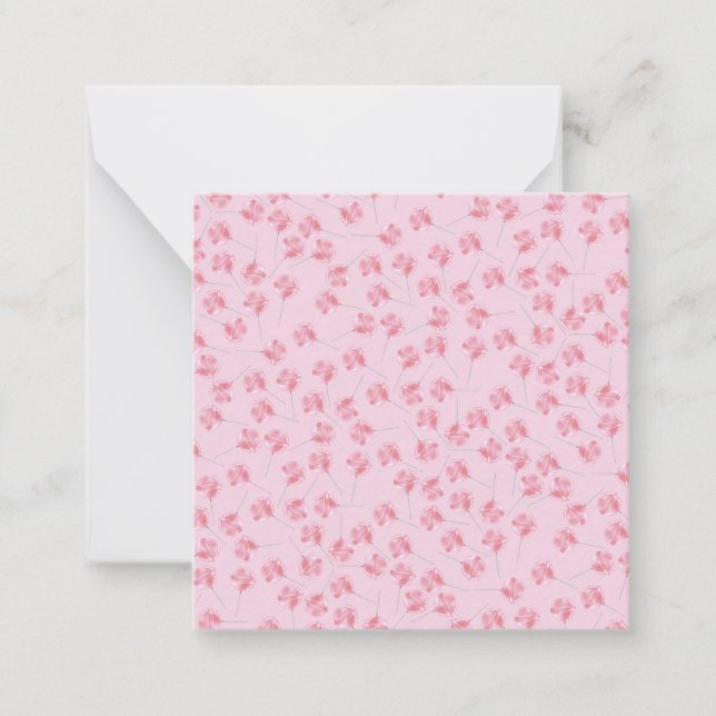 Carte De Correspondance Motif Lollipop rose (Devant)