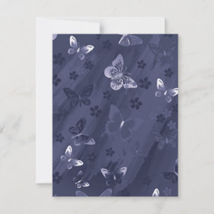 Carte De Correspondance Motif papillon 17