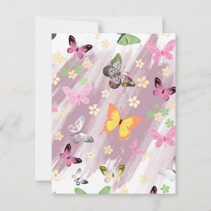 Carte De Correspondance Motif papillon 7