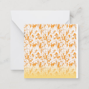 Carte De Correspondance Motif textile présentant un gol et un orange vibra