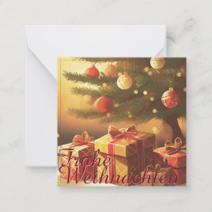 Carte De Correspondance Motiv, mit Geschenken unterm Weihnachtsbaum 37016