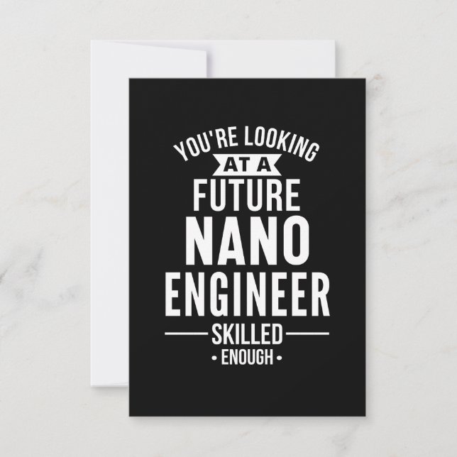 Carte De Correspondance NANO cadeau ingénieur (Devant)
