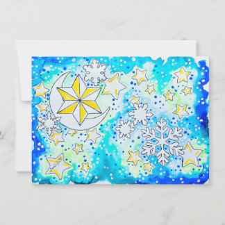 Carte De Correspondance Neige de Noël