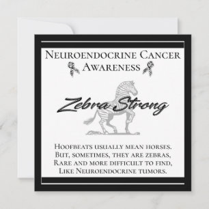 Carte De Correspondance Neuroendocrine Cancer Sensibilisation Zebra Fort