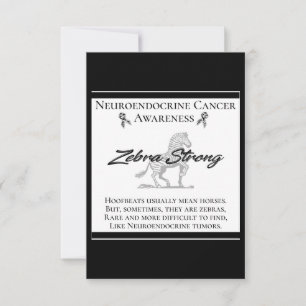 Carte De Correspondance Neuroendocrine Cancer Sensibilisation Zebra Fort