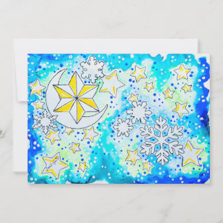 Carte De Correspondance Noël d'hiver