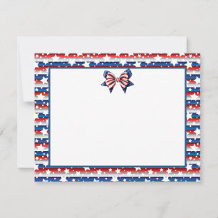 Carte De Correspondance Nœud Coquette Semiquincentenaire Américain Patriot