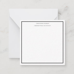 Carte De Correspondance Noir Blanc Professionnel Entreprise Personnalisée 
