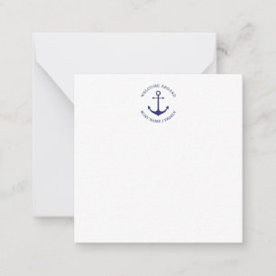 Carte De Correspondance Nom de bateau personnalisé Bienvenue à bord de l'a