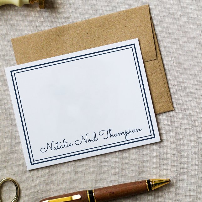 Carte De Correspondance Nom de monogramme professionnel personnalisé Marin (Créateur téléchargé)