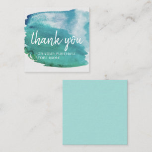 Carte De Correspondance Nom de votre Boutique Merci d'entreprise avec ou s