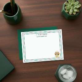 Carte De Correspondance Nom personnalisé Main tirée Doodle doré Martini pl