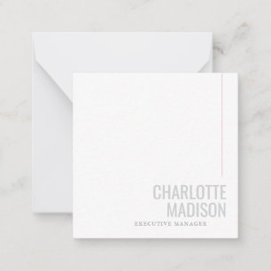 Carte De Correspondance Nom propre tendance minimaliste moderne