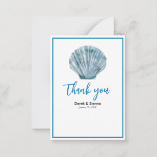 Carte De Correspondance Note de Mariage Turquoise vintage bleu unique