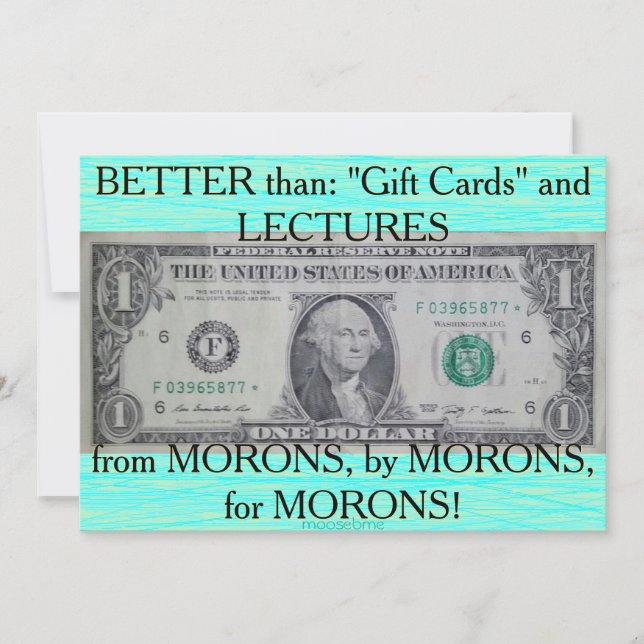 Carte De Correspondance Note d'étoile d'un dollar américain (Devant)