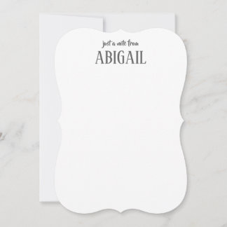 Carte De Correspondance Note rapide