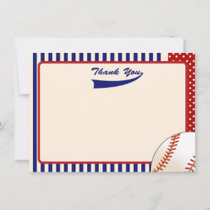 Carte De Correspondance Notes de Merci de base-ball