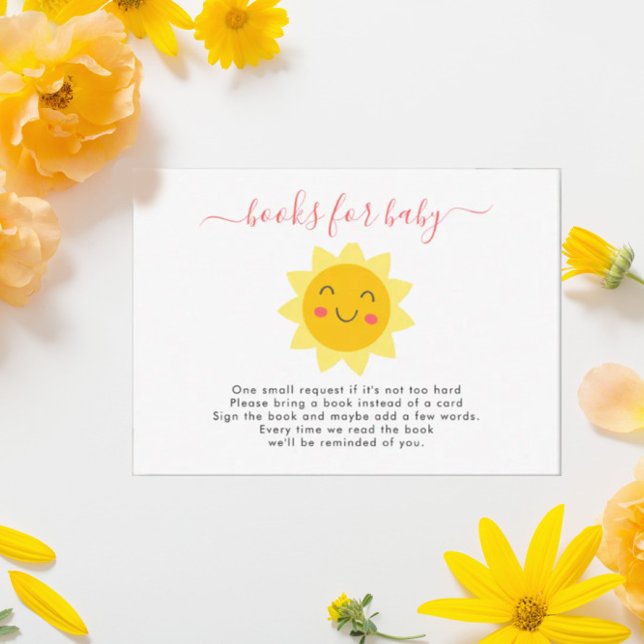 Carte De Correspondance Notre petit soleil Cute Sun Livres pour Baby Card (Créateur téléchargé)