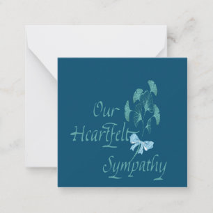Carte De Correspondance Notre sympathie de coeur