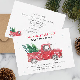 Carte De Correspondance Nous avons déménagé les fêtes de Noël Déménager Fa
