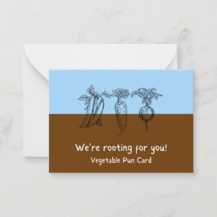 Carte De Correspondance Nous Vous Soutenons Un Jeu De Légumes Positif 