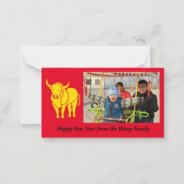 Carte De Correspondance Nouvel an Chinois (Devant)