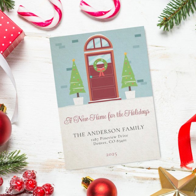 Carte De Correspondance Nouvelle Maison pour les Fêtes Annonce de Déménage (Créateur téléchargé)