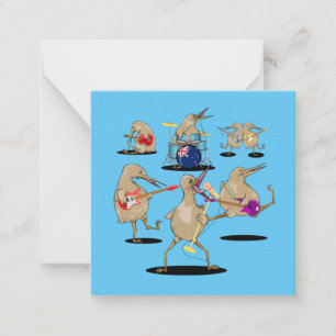 Carte De Correspondance NZ Music Kiwi