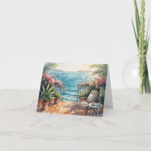 Carte de correspondance Ocean Terrace avec une vue