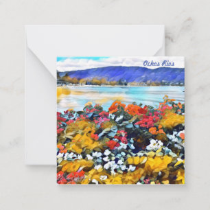 Carte De Correspondance Ochos Rios Neon Pop Art Floral