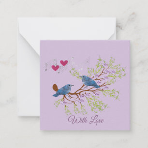 Carte De Correspondance Oiseaux de l'amour