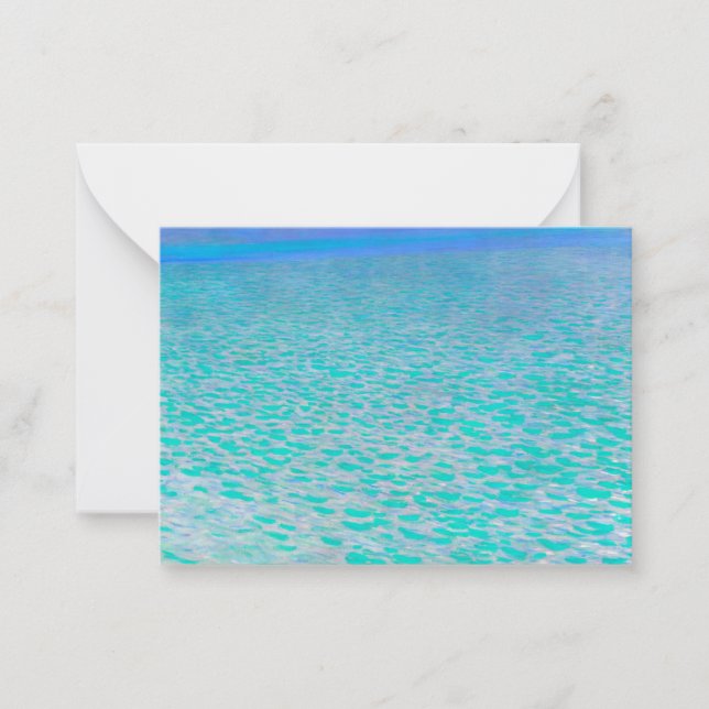 Carte De Correspondance On Lake Attersee by Gustav Klimt (Devant)