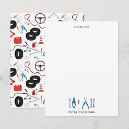 Carte De Correspondance Outils Automobile Mécanique