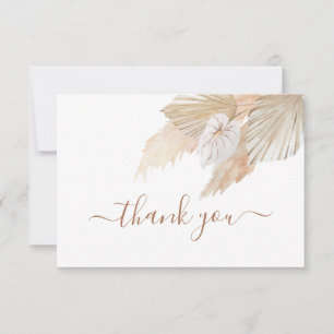 Carte De Correspondance Pampas Grass merci