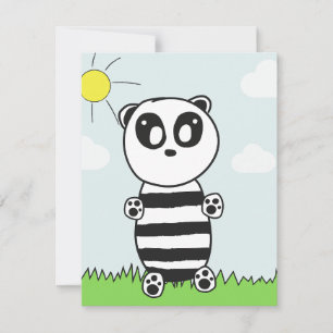 Carte De Correspondance Panda Kids