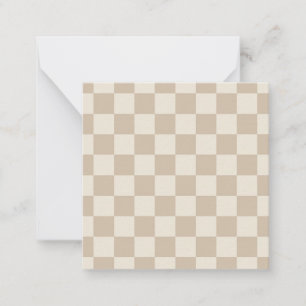 Carte De Correspondance Panneau de contrôle Brown et beige