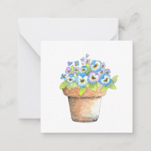 Carte De Correspondance Panneaux aquarelle pointillés