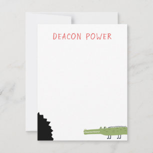 Carte De Correspondance Papeterie Crocodile