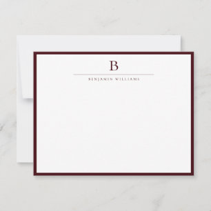 Carte De Correspondance Papeterie moderne classique Bourgogne