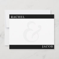 Papeterie Monogramme de couple minimaliste moderne