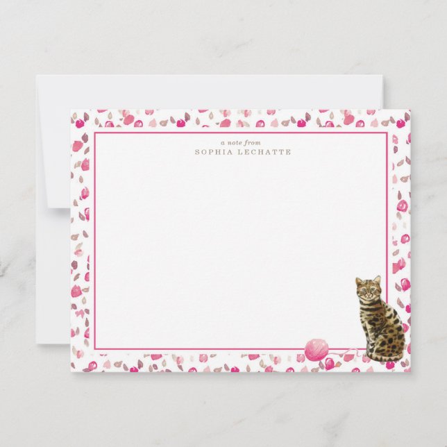Carte De Correspondance Papeterie personnalisée Bengale (Devant)