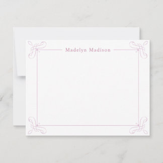 Carte De Correspondance Papeterie personnalisée Chic Rose Ditzy Floral