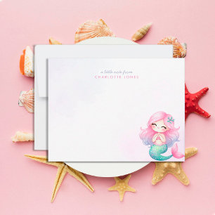 Carte De Correspondance Papeterie pour enfants à l'aquarelle La Petite Sir