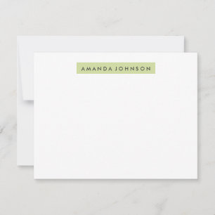 Carte De Correspondance Papier à lettres A2 en surbrillance - Sage Green
