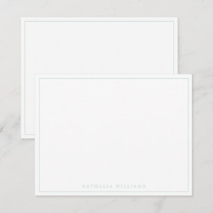 Carte De Correspondance Papier à lettres minimaliste de base personnalisé 
