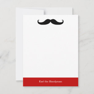 Carte De Correspondance Papier à lettres Mustache