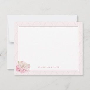 Carte De Correspondance Papier à lettres personnalisées Pretty Peony