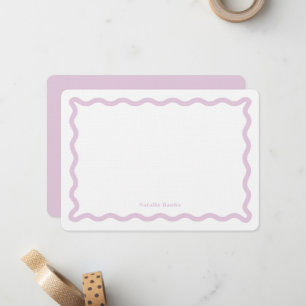Carte De Correspondance Papier à lettres personnalisées Retro Wavy